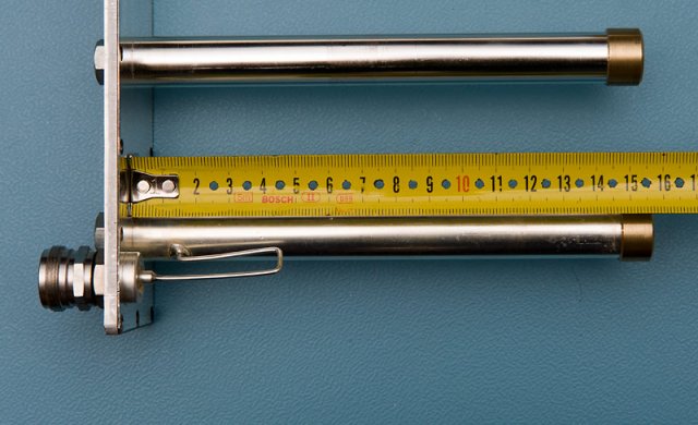 Długość skrajnych rezonatorów 160mm