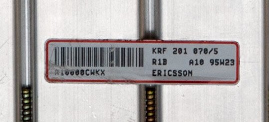 Metryczka filtra Ericsson KRF 201 070/5