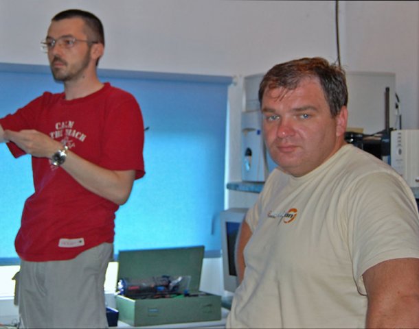 Michał SP2XDM (z lewej) i MIchał SP2TQI (z prawej)