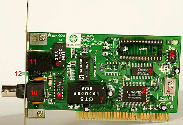 Photo of Network Interface Card NIC COMPEX 10BASE-2/T